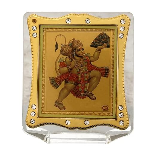 Golden Foil Acrylic Hanumn Frame Golden Foil Acrylic Hanumn Frame
